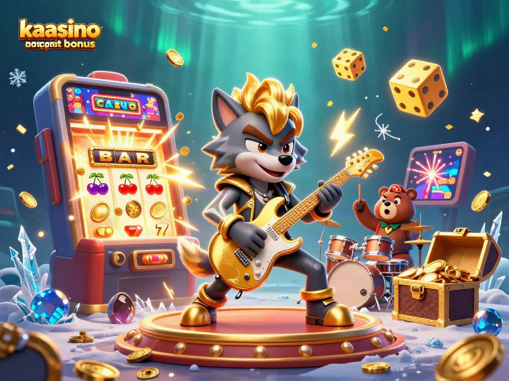 Experience the excitement at kaasino casino no deposit bonus with animated characters and slots bursting with coins.