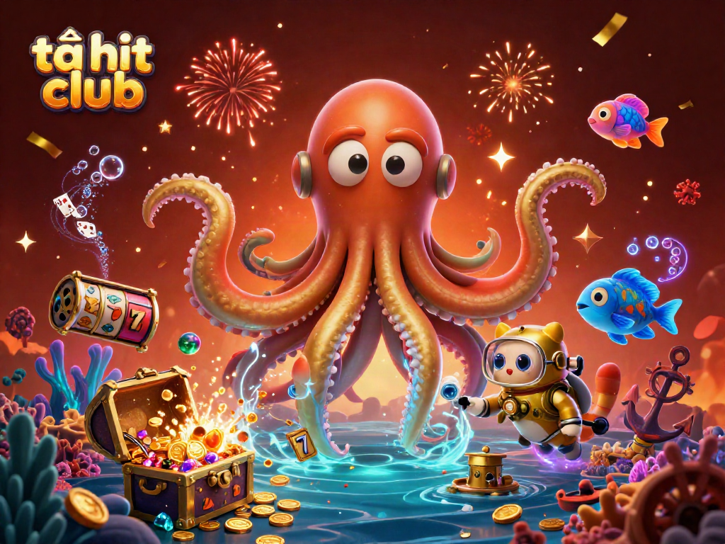 Engage in thrilling moments with tải hit club, showcasing a vibrant underwater world filled with treasure and excitement.