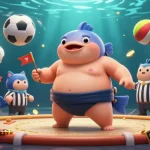 Engage with uu88's thrilling sports betting experience featuring dynamic illustrations of fun characters in an underwater arena.