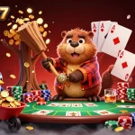 Experience maxwin77 login in this vibrant 3D illustration packed with poker excitement and golden riches.